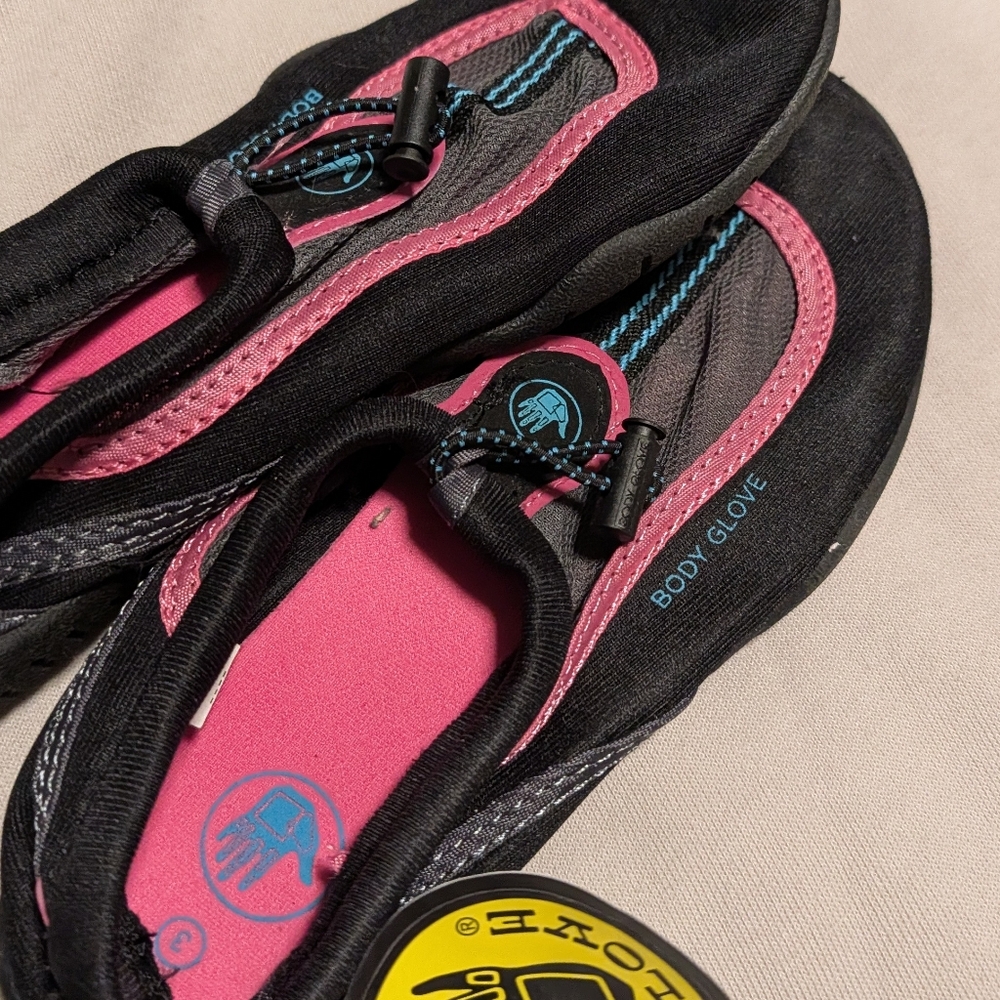 Body Glove Black and Pink Women's Sandals. Fits Women Size 5.